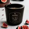 juicy fig and cranberry soy wax candle Moolea