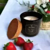 sugary cherry and strawberry soy wax candle Moolea