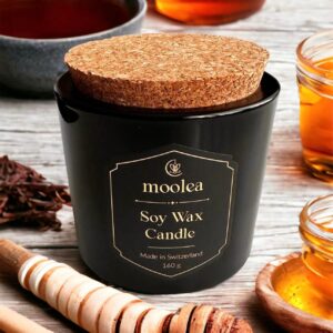 Tobacco and honey soy wax candle Moolea