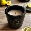 Green tea and bergamot soy wax candle Moolea