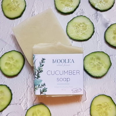 Cucumber soap bar