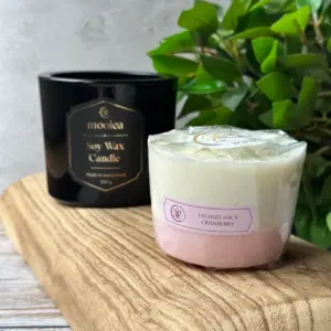 fig and juicy cranberry soy wax candle refill Moolea