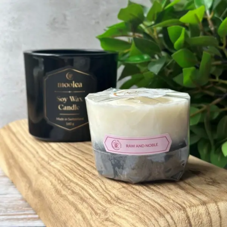 Raw and noble soy wax candle refill